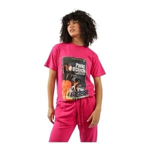 La Detresse Pink Cookies Panic Tee NWT
